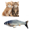 Cat Fish Toy Catnip Grass Electric Cat Toy Kitty Interactive Chewings Fishing Toy